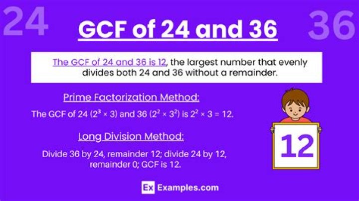 GCF of 44 and 36
