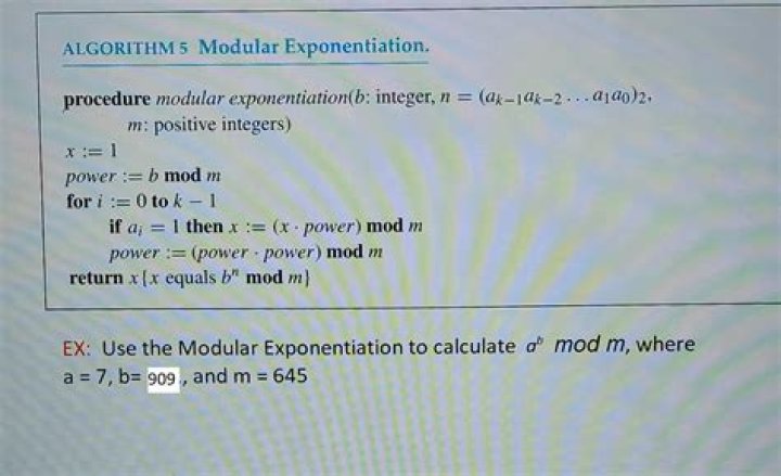 Modular Exponentiation 5^19mod23