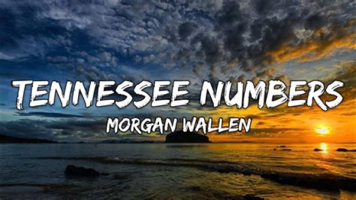 Morgan Wallen – Tennessee Numbers Lyrics